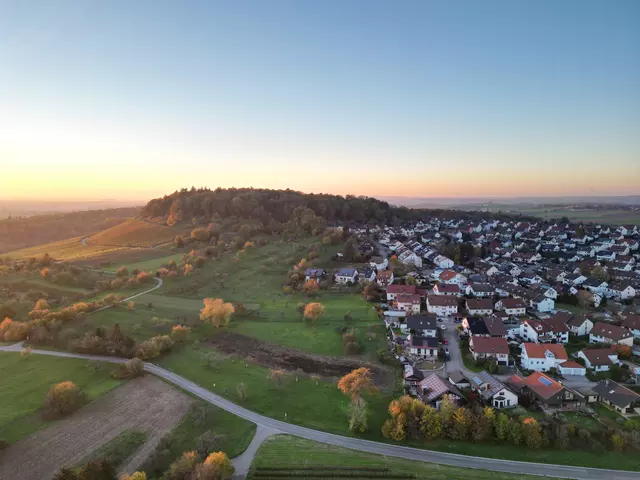Luftaufnahme Affalterbach und Umgebung